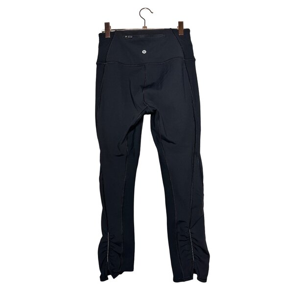 Lululemon On Your Mark Crop Size 6 Black 23" Ribbed W6AJFS - Picture 5 of 11